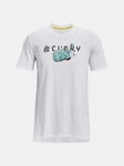 Tee-Shirt Blanc Under armour Curry -trolly Ss Boys - 1374219 Avy