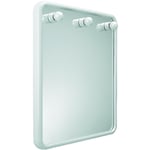 Miroir blanc lumineux miroir avec lampes pour maquillage mod. Linea