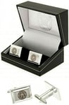 LEICESTER CITY FC SILVER PLATED CREST CUFF LINKS MENS EXECUTIVE SHIRT CUFFLINKS