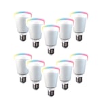 Lot 10 Ampoules LED multicolore connectées 7W B22 - Beewi by Otio