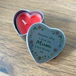 Reasons Why I Love My Mum Personalised Heart Tin Gift For Mum Birthday Christmas