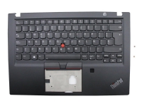 Sunrex - Ersättningstangentbord för bärbar dator - med ClickPad, Trackpoint - bakgrundsbelyst - QWERTY - spanska - Europa - svart - FRU - med övre skydd - för ThinkPad T490s 20NX, 20NY