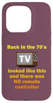 Coque pour iPhone 15 Pro Années 70 Nostalgie Télévision Rétro TV Années 70