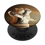 Funny Interesting Titanic Cat Phone Stand PopSockets Grip and Stand for Phones and Tablets