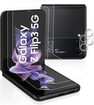 Protection D'écran Samsung Galaxy Z Flip 3 5g, 2 Tpu Écrans Et 2 Caméras Arrière Flexibles Protectrices Pour Samsung Galaxy Z Flip3