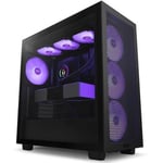 NZXT H7 Flow RGB Edition ATX Mid Tower Case - Black CM-H71FB-R1