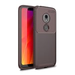 Motorola Moto G7 Play hiilen putoamisen estävä kotelo - Ruskea