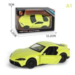 IC 1:43 Diecast Legering Bilmodell Simulering Rekvisita Boy Sports Car Or A1 Grön