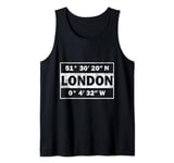 London City Coordinates England London Tank Top