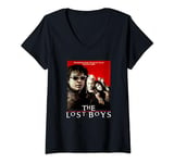 Womens The Lost Boys Hombre Red Poster V-Neck T-Shirt