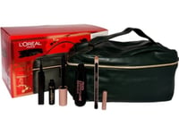 L Oreal L~Oreal Set (Mascara Black Air Volume 30 H Mega Black+ Le Khol Midnight Black 101 + Superliner Black + Cosmetic Bag)