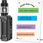 Aegis Solo 3 Kit 100 W S100 Kit with Z Subohm 2021 Tank 5.5ml, Woking Modes- Smart/Memory/Eco-Smart Lock - IP68 Rating