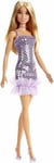 Mattel Barbie: Glitz Outfits - Brown Hair Doll with Purple Dress (HJR93)