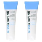 Cicabiafine Baume Réparateur Crevasses, Pour Mains et Pieds Secs Abîmés, Tube de 50 ml (Lot de 2)