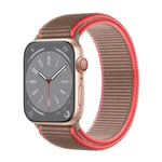 Nylon klokkerem Apple Watch 9 (41mm) - Neon pink