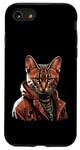 Coque pour iPhone SE (2020) / 7 / 8 Orange Bengale Chat Voyou Chat Gangster Chat Gangster Life