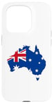 iPhone 15 Pro Australia Down Under Classic Australian Flag Map Gift Case