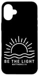 Coque pour iPhone 16 Plus Verset Biblique Soyez la Lumière Matthieu 5 14 Jésus