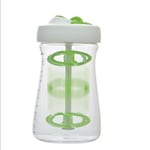 Green Salad Dressing Shaker Container Hand Shaking Spiral Stirring Cup  Kitchen