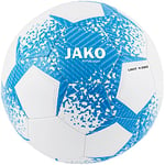 JAKO Unisex Futsal Light Ball, White/Jako Blue/Light Blue, 4