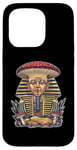 Coque pour iPhone 15 Pro Pharaon King Tut Chapeau de champignon égyptien