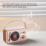 Retro BT Speaker Vintage Small BT Speaker Supports Card USB Flash Drive For Outd