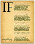 IF Poem Art Print IF Poem by Rudyard Kipling Art Print IF Poster If Poem Poster If Poem Print If Poem Wall Art If you can If by Kipling Poem (8.3 x 11.7 (A4), Vintage)