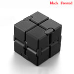 Dekompressionsleksaker Premium Metal Infinity Cube Portable svart black