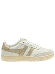 Gola Women's Falcon Mirror Trainers - White/gold, White/Gold, Size 5, Women