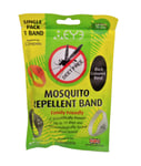 Pack of 1 Large Black Deet Free Theye Mosquito Repellent Band = 202mm