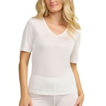 Damella Silk T-Shirt Elfenben silke Small Dame