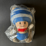 SUPER MARIO Toad Écureuil Bleu Peluche 21Cm