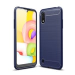 Samsung Galaxy A01      Carbon Fibre Case    Navy