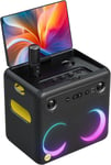 Ikarao Karaoke Machine for Adults, 10.1" Karaoke Tablet, 2 Self Charging Mics, &