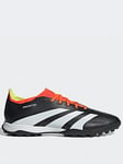 adidas Men's Predator 24 League Low Astro Turf Football Boots - Black/White/Red, Black/White, Size 8.5, Men