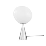 Tom Dixon Melt Cone fat bordslampa LED 46,5 cm Opal-silver