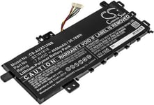 Kompatibelt med Asus VivoBook 15 X512FJ-EJ036R, 7.6V, 4050 mAh