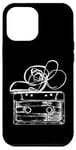 Coque pour iPhone 12 Pro Max Love Retro Mixtape 80's Blank Cassette Tape Shirt Cadeaux