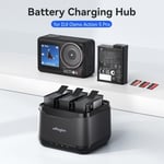 3 Charging Slots Battery Charger Charging Hub for DJI Osmo Action 5 Pro