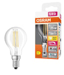 Dimbar klotlampa LED E14 Osram, varmvit