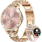 LIGE Montre Connectée Femme avec Appel Bluetooth, 1.32" Diamond Smartwatch Féminine Etanche avec 20 Modes Sportifs Podometre SpO2 Fréquence Cardiaque Sommeil pour iOS et Android