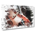 Cello Instrument (1) V3 Canvas Print for Living Room Bedroom Home Office Décor, Wall Art Picture Ready to Hang, 30 x 20 Inch (76 x 50 cm)