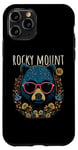 Coque pour iPhone 11 Pro Rocky Mount NC Fun Ours portant des lunettes Motif fleurs