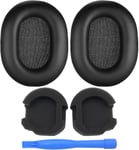 Remplacement Coussinets d'oreille pour Sony WH-1000XM5 Noise Cancelling Casque par - Memory Foam et Protein PU Coussinet Casque - Coussinets de Rechange ¿ Noir.[G81]