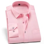 RIQWOUQT Homme Chemise Fleurie Manches Longues,Stretch Anti-Rides Chemise Rose Homme Chemise À Manches Longues Chemise Homme Slim Fit Social Business Shirt Shirt M-3Xl,3X,Large