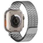 Apple Watch 9/8/7/6/5/4/3/2/1/SE - 41/40/38mm Magnetisk armband i rostfritt stål Titanium