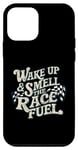 Coque pour iPhone 12 mini Wake Up & Smell the Race Fuel Réveil pour homme