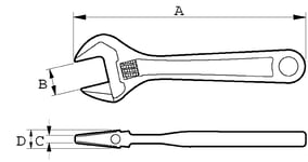 Skiftenøkkel 4 8069sb b