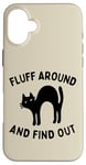 Coque pour iPhone 16 Plus Peluche amusante pour les amoureux des chats