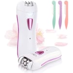 Épilateur Rechargeable pour Femme - LED - Sans Douleur - Électrique Mini Dame Rasoir